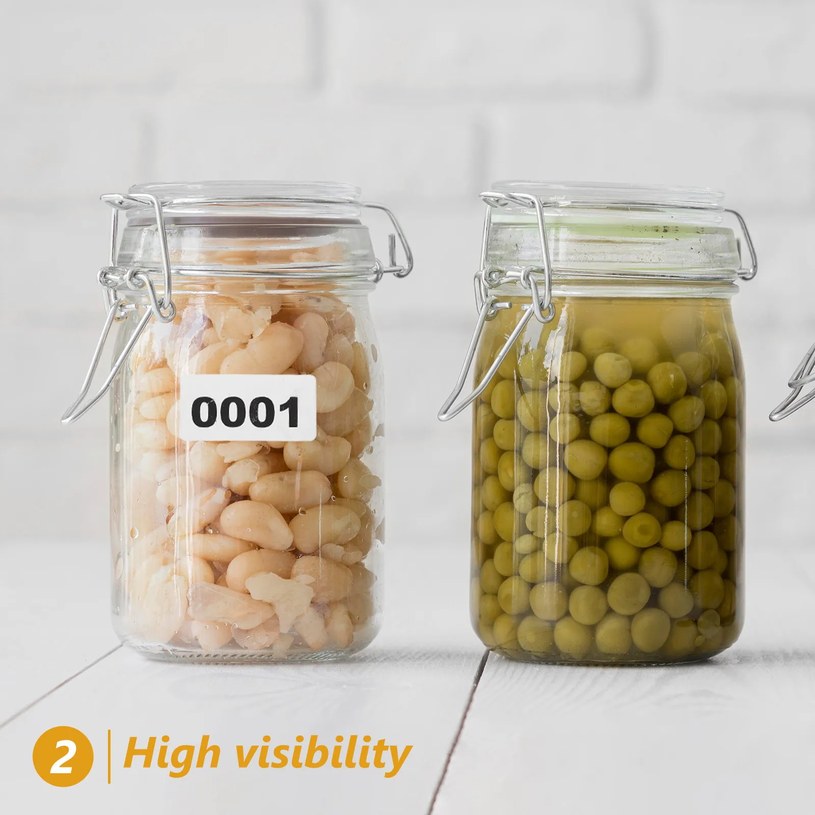 

Self-Adhesive Number Stickers Pack 1000 Pieces Consecutive Digital Labels Rectangular for Warehouse Classroom