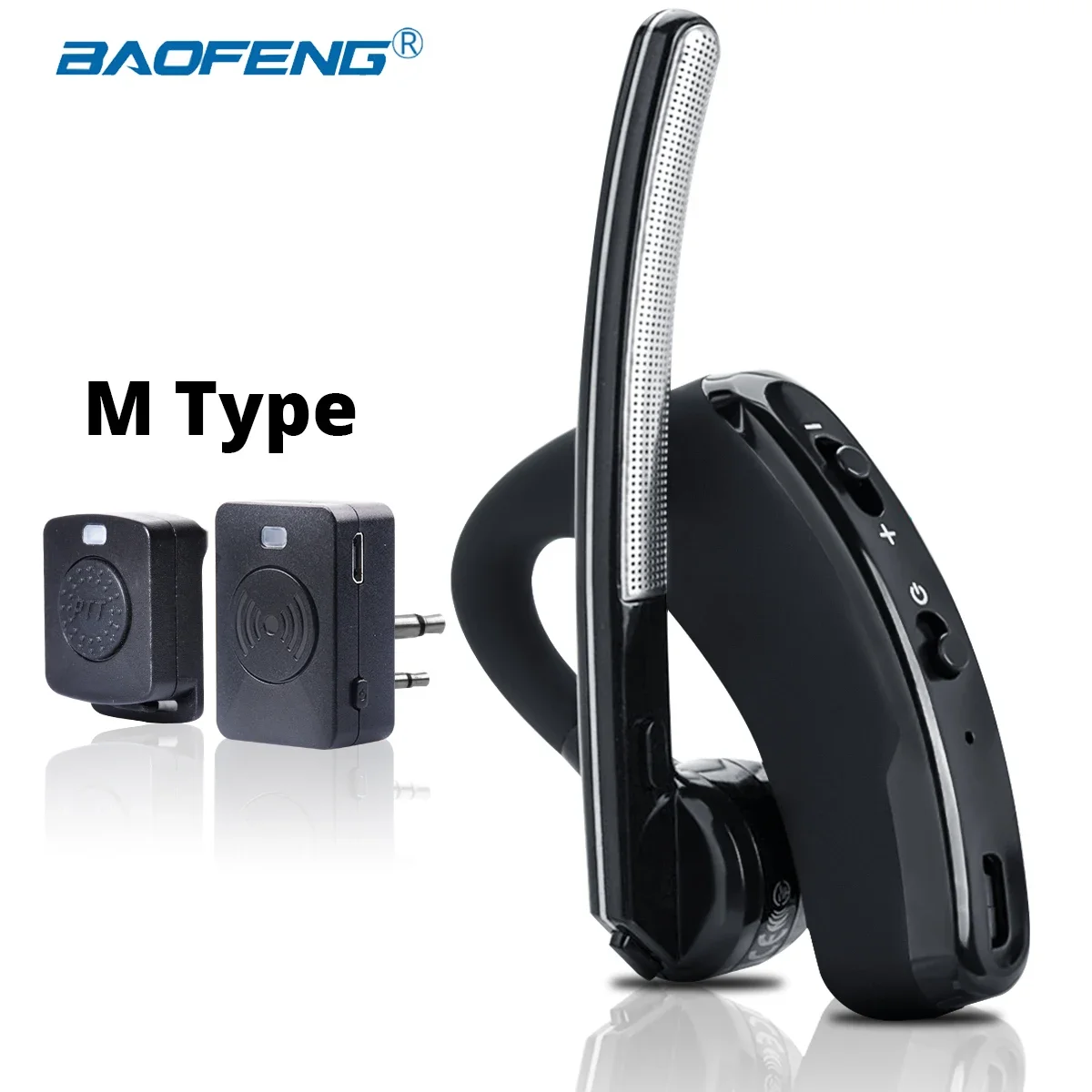 Auricolare Bluetooth Walkie Talkie Con Spina M – Compatibile Motorola – Nero