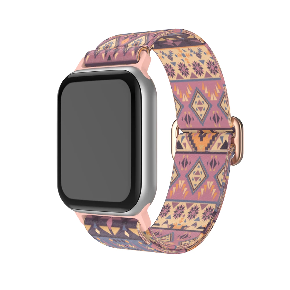 Nylon Loop Strap for Apple Watch ultra Serie 8 7 49mm 41mm 45mm 38mm/42mm Elastic Bracelet iWatch 6 5 4 3 Se Band 40mm/44mm