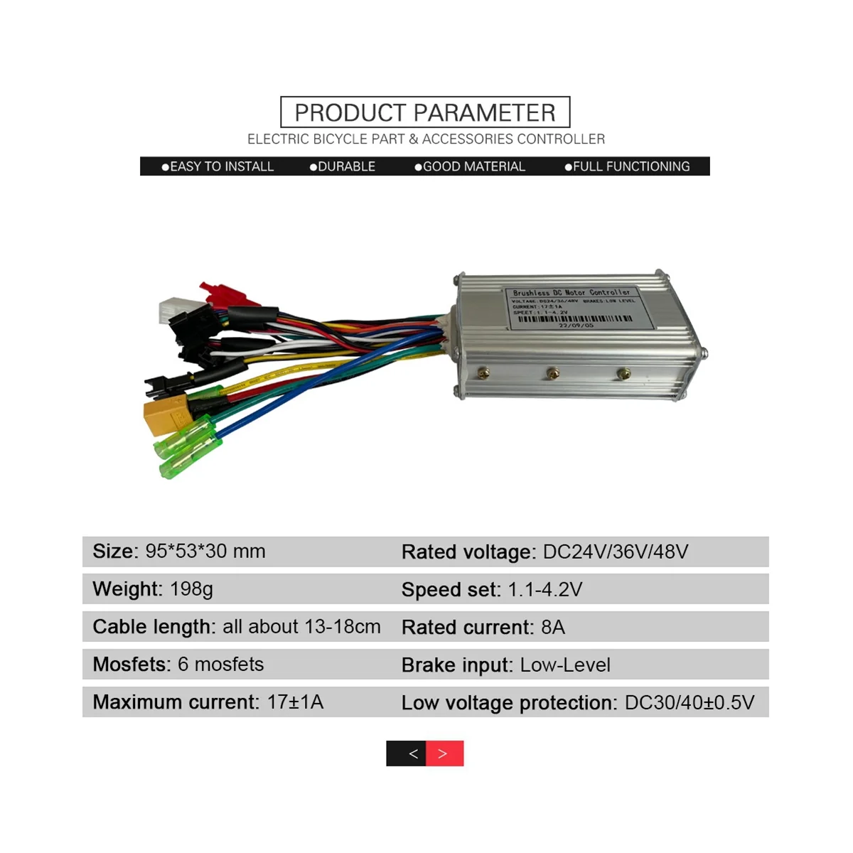 17A Three-Mode Sine Wave Ebike Controller with SW900 Display for 36V 48V 750W1000W Electric Bicycle Motor Modified Parts