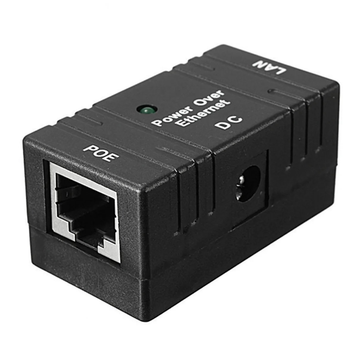 100 Mbps 5V 12V 24V 48V/1A BJW POE Injector Power Splitter for IP Camera POE Adapter Module Accessories-Black