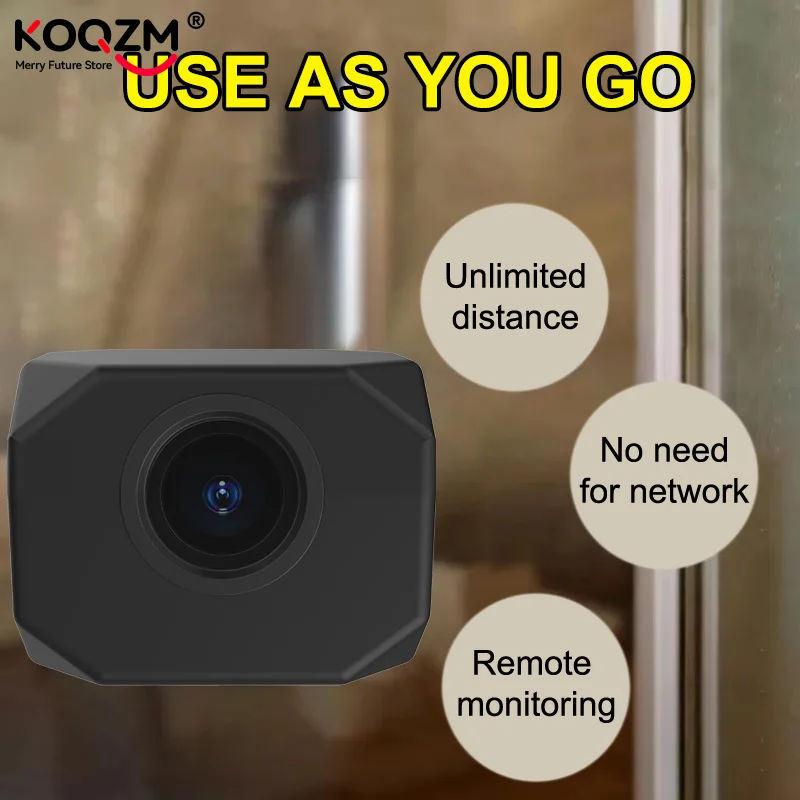 Home Security Lidar - Câmera Mini 4K HD WiFi com