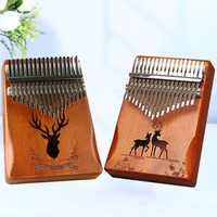 Lydesy Kalimba Kit de Piano de pulgar 17 teclas Manual sintonizado Calimba Piano de dedo portátil regalos de Festival de cumpleaños para niños adultos principiantes