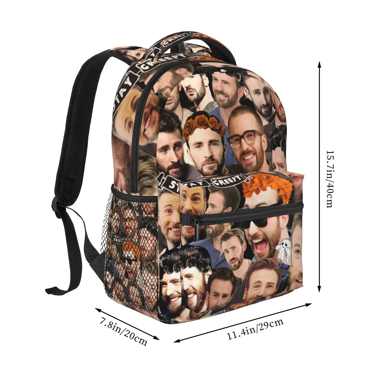 Mochila de viaje para niñas y niños, Bolsa Escolar para adolescentes, estampado de Oliver