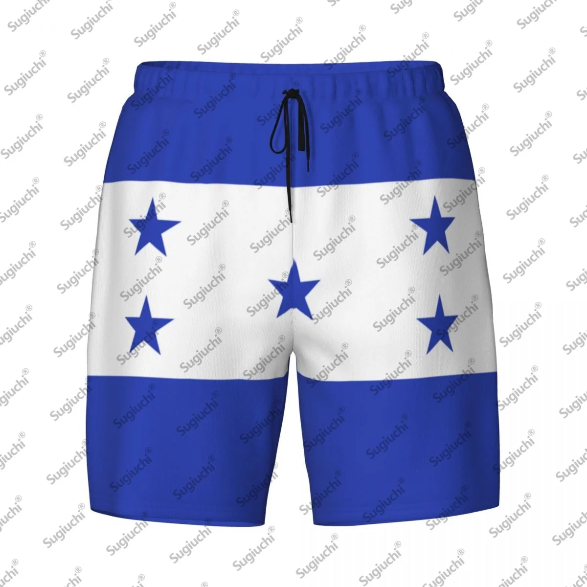 

2025 Гондурас Флаг Топ с 3D принтом Мужские плавки Гавайский купальный пляж 2 в 1 Быстросохнущие летние шорты для плавания с карманами