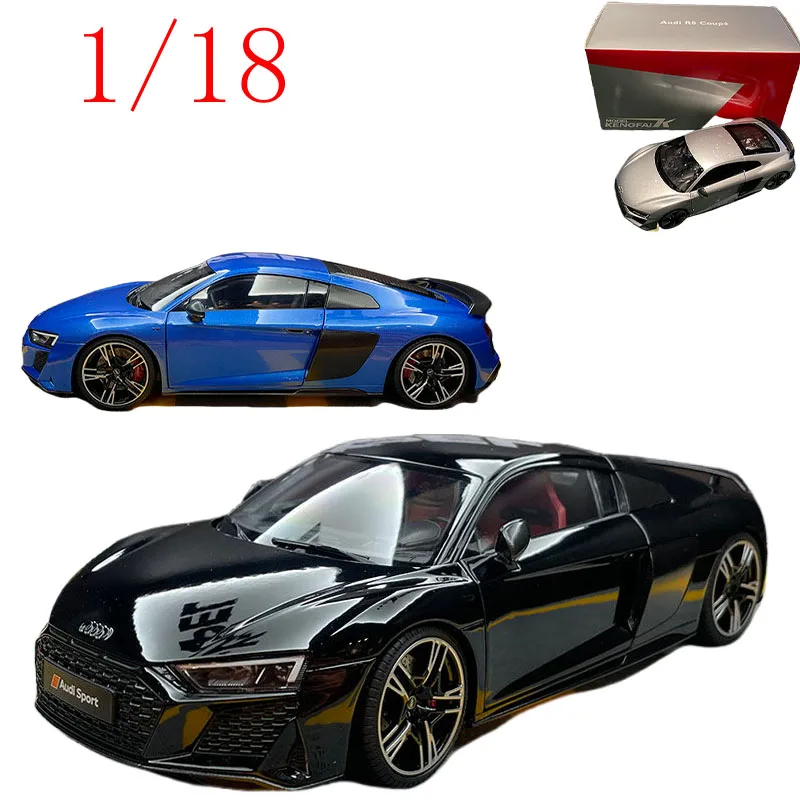 

KengFai Diecast масштаб 1/18 Audi R8 Spyder 2021 модель автомобиля из сплава, игрушки для мальчиков, подарочные игрушки для детей от 2 до 4 лет