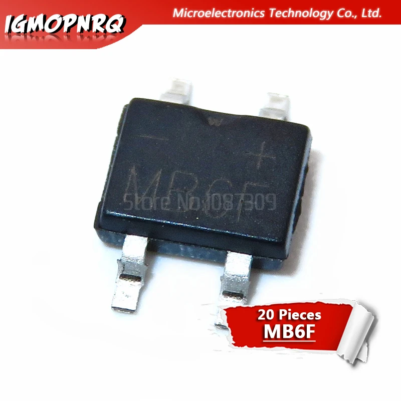 20шт, MB6S, MB6M, MB10S, MB10M, MB6F, 600 A, в, однофазный, Стандартный, новый, оригинальный