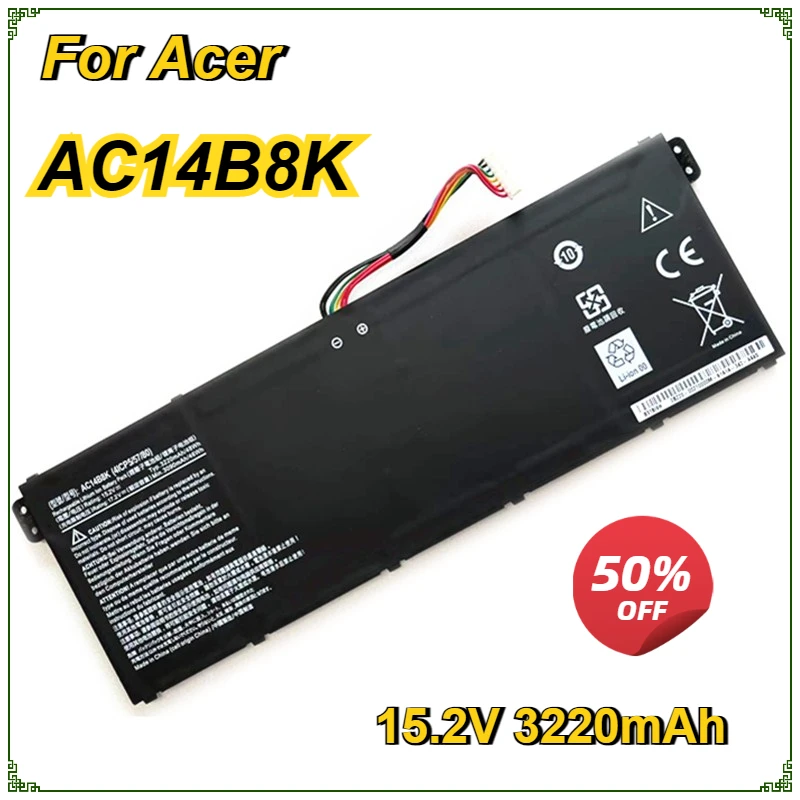 

AC14B8K Battery for Acer Aspire R5-571T R5-571TG S14 CB3-511 Swift 3 3S F314-51 E5-77 SF314-51 R 11 R3-131T S14 V3-371 AC14B3K