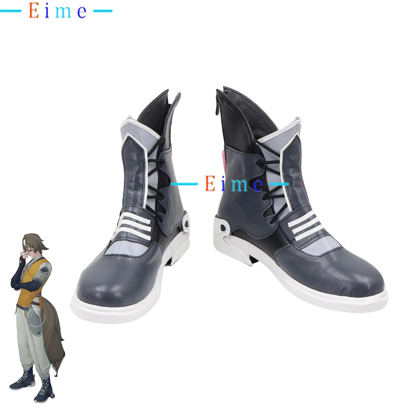YeShiyuan Cosplay Shoes Game Zenless Zone Zero PU Leather Shoes Halloween Carnival Boots Props Accessories Custom Made