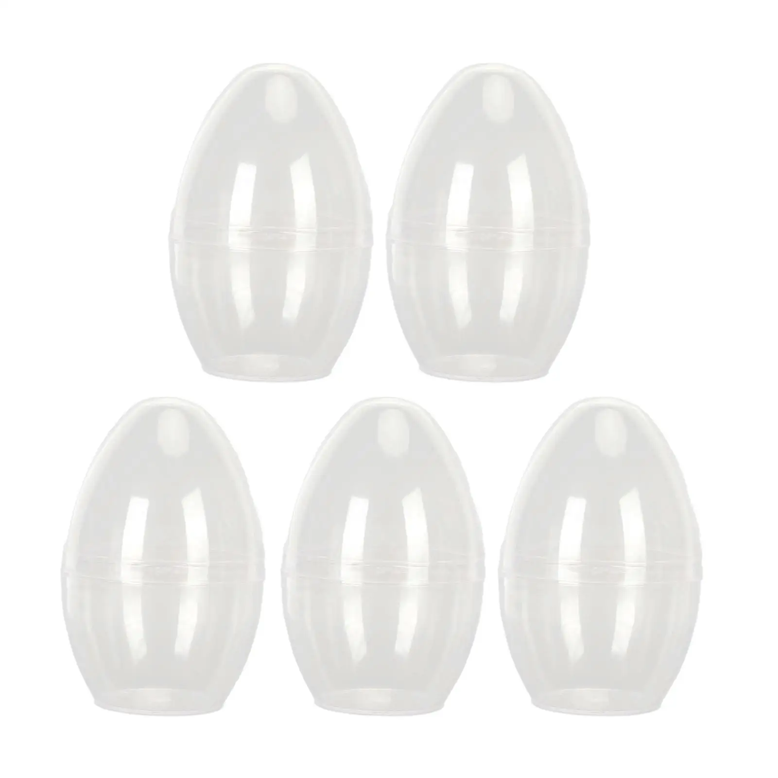 Transparent Plastic Egg-Shaped Makeup Sponge Case for cosplay Events & for stud Earrings