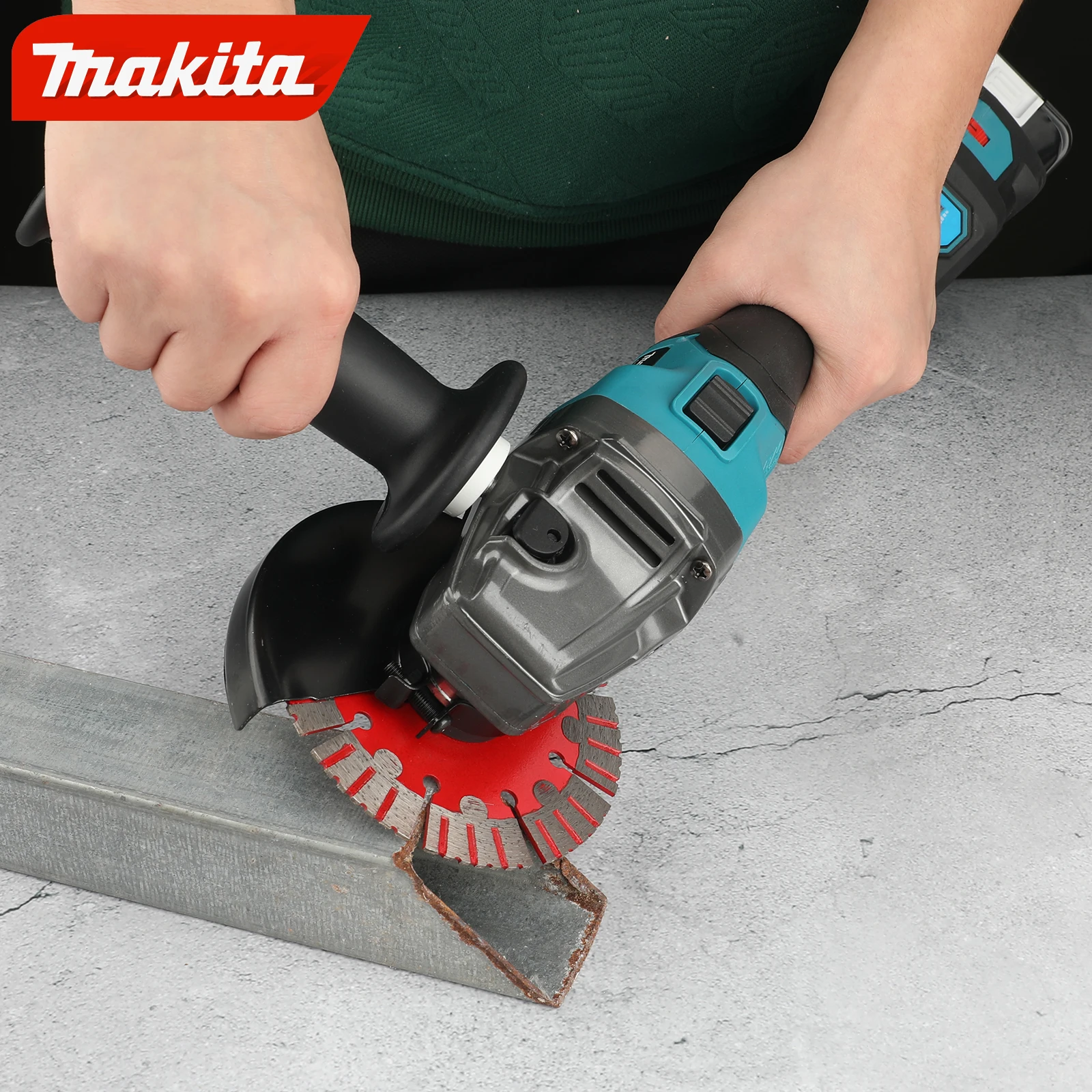 Makita GA035G 18V lithium electric high-power charging angle grinder grinding brushless large grinding machine cutting machine