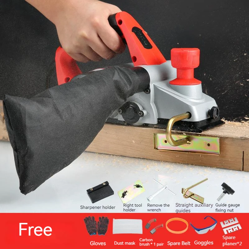 Multi-function Electric Planer Carpentry Tools Flip-mounted Planer Woodworking Hand Planing Machine Household Desktop Tools