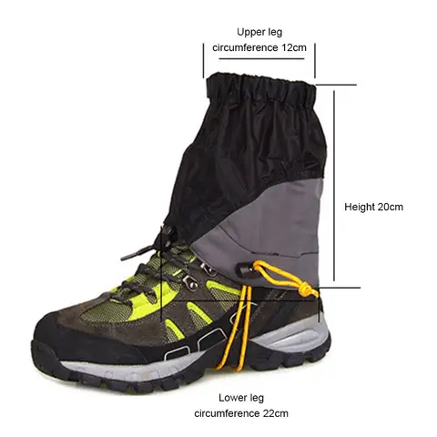धूलरोधी फुट कवर लेगिंग गैटर वाटरप्रूफ शिकार खरोंच प्रतिरोधी स्नो शू कवर यात्रा रेत पर चलने के लिए 6 best sales gaiters - №5