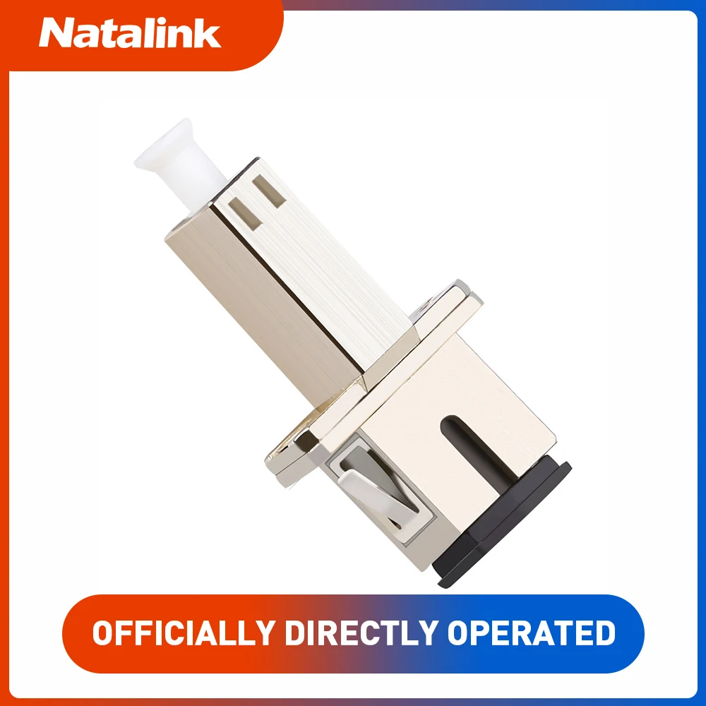 Natalink SC to LC Female UPC Adapter Simplex Hybrid Optical Fiber Connector Fiber Flange Single Mode Adapter for FTTH Coupler