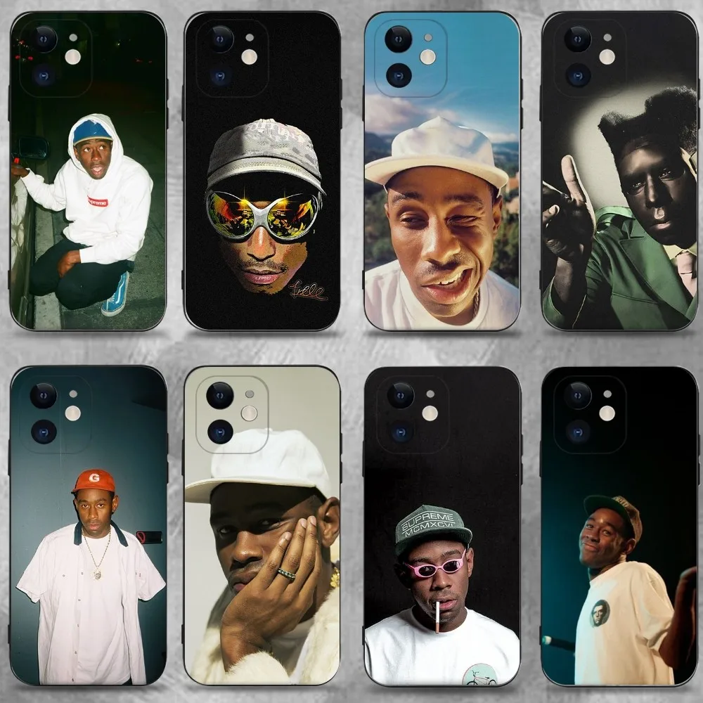 

Tyler The Creator Phone Case For iPhone 16 15 Plus 14 13 Pro Max 12 Mini 11 X XS XR 7 8 8Plus Black Soft Phone Coque
