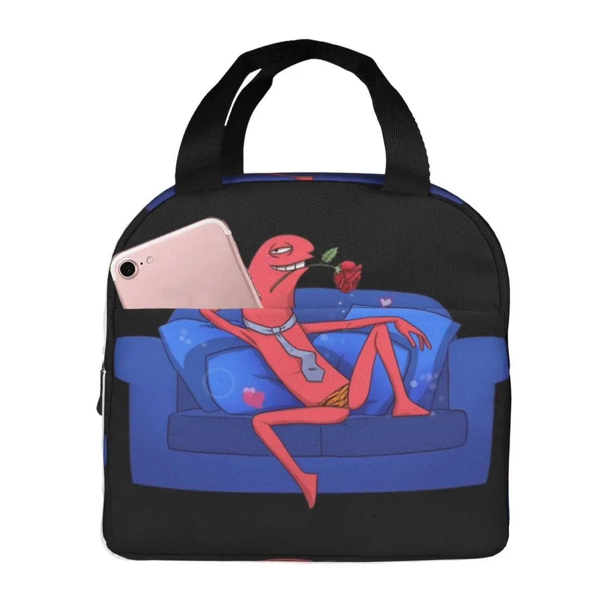 Insulated Lunch Boxes Smiling Friends Cartoon Merch Lunch Container New Arrival Thermal Cooler Lunch Box For Travel