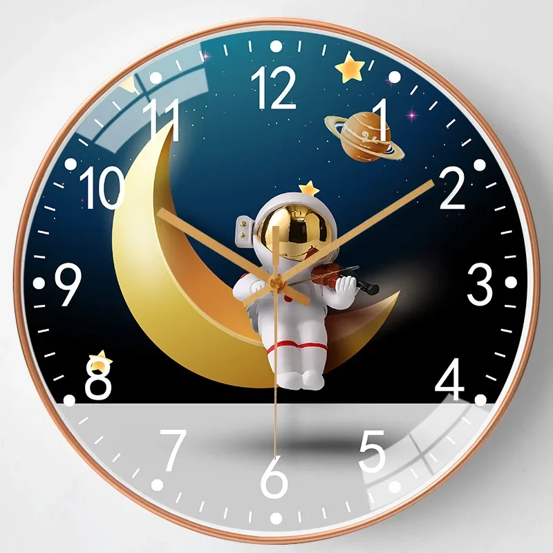 20CM 8 Inch Hanging Clock Bed Room Living Room Wall Clock with Silent Mechanism Battery Operated Wall Watch Decor clocks