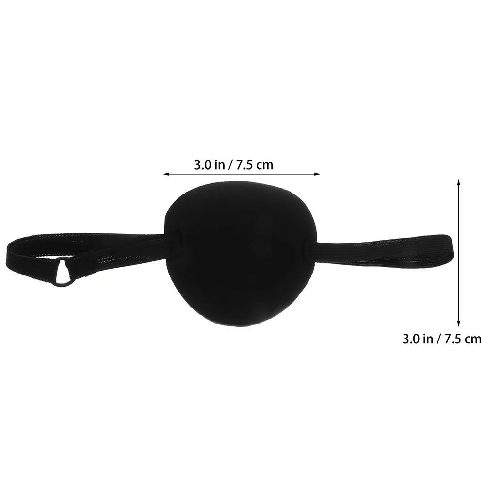 

15pcs Black Eye Mask Amblyopia Patch Monocular Lazy Polyester Sponge Pads Lightweight Adjustable Long Term Use Strabismus Eye
