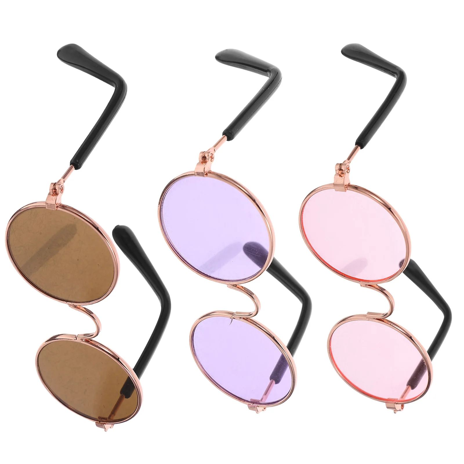 

3 шт. миниатюрные металлические очки, проволочные оправы для кукольного домика, аксессуары, маленькие очки, сделай сам, реквизит для фотосессии, очки