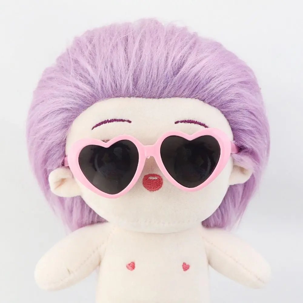 For 1/3 BJD Doll Glasses Vintage Heart Miniature Sunglasses Toys Gradient Lens Plush Doll Eyeglasses For 60CM Dolls Accessories