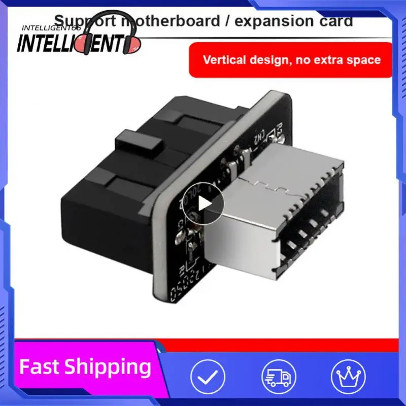 Motherboard Internal USB 3.0 20Pin/19P Header To Type-E A-Key USB 3.1 20 Pin Adapter For Type C Front Panel Chassis Bracket New