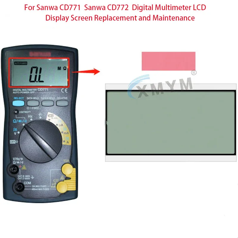 

For Sanwa CD771 Sanwa CD772 Digital Multimeter LCD Display Screen Replacement and Maintenance