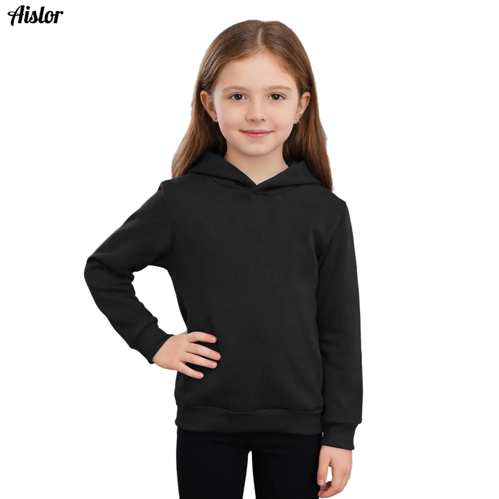 

NEW Fashion Kids Boy Hoodies Hoodies 2026 Spring Autumn Girls Casual Hoodies Sweatshirt Kids Solid Color Hoodies Sweatshirt