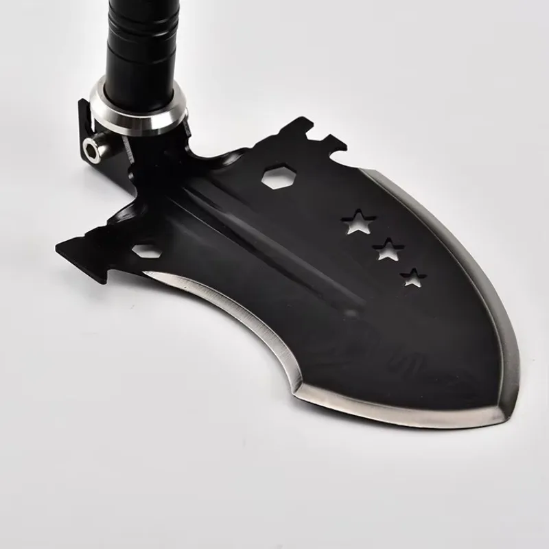 Multifunctional EDC Shovel Outdoor Special Forces Expeditionary Equipment Vehicle Manganese Steel Folding Shovel Hoe Shovel