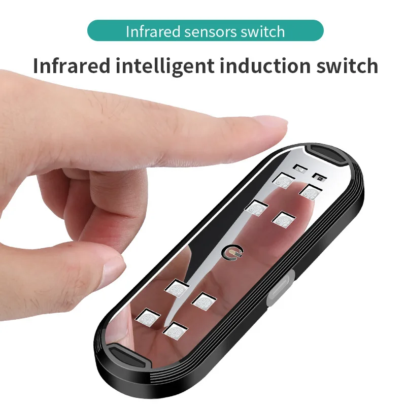 1/2 PCs Car Door Lights LED Welcome Light Magnetic Control USB Charging Auto Open Door Safe Anti-collision Emergency Signal Lamp