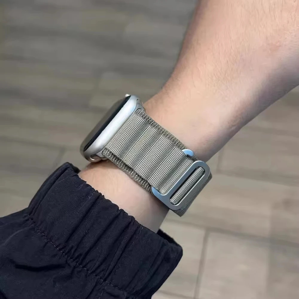 Alpine Strap For Apple Watch band 44mm 45mm 49mm 46mm 40mm 41 42 38 Nylon bracelet iwatch series SE 6 7 8 9 10 Ultra 2 49mm Band image 6