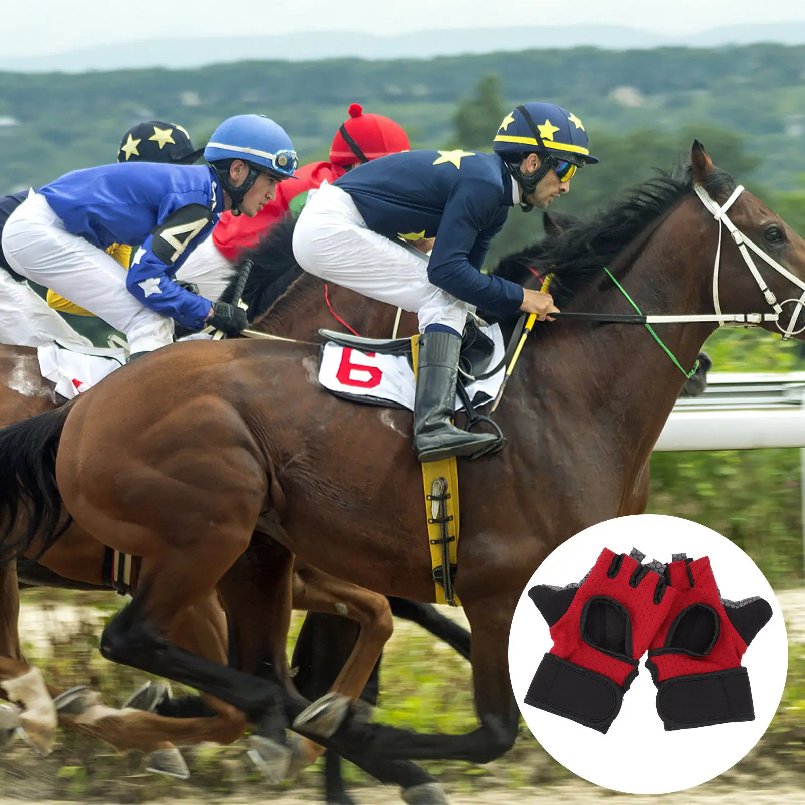 

2Pcs Finger Covers Breathable Protective Half-Finger Gloves Durable Non-Slip for Outdoor Sports Cycling Hiking Fishing