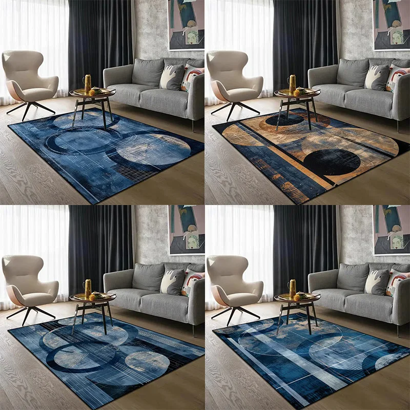 

Modern Minimalist Rug for Living Room Sofa, Coffee Table and Bedroom Bedside Washable Non-Slip Decor