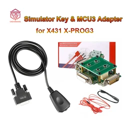 LAUNCH-adaptador X431 MCU3 con llave simulada, programador Immobillzer para X-PROG3 X431 para IMMO Elite, adaptador antirrobo para MCU 3