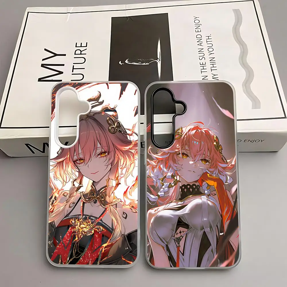 Changli Wuthering Waves Phone Case for Samsung A16 A56 A36 A26 A55 A54 A15 A35 A25 White 2-in-1 Jelly case