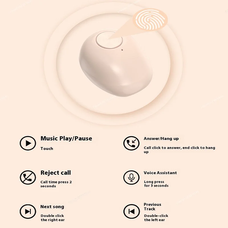 سماعات أذن Xiaomi Mini اللاسلكية للنوم خفيفة الوزن للنوم، سماعات بلوتوث محمولة مع قدرة تحمل رائعة مع سماعات ميكروفون