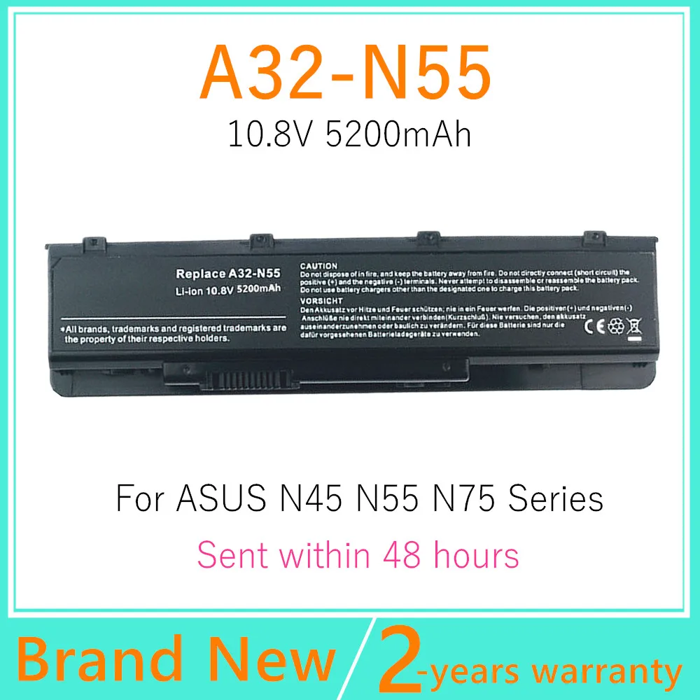 

A32-N55 Laptop battery for Asus N55 N55E N55S N55SF N55SL A32-N45 N75 N75E N75S N75SF N75SJ N75SL N75SN N75SV