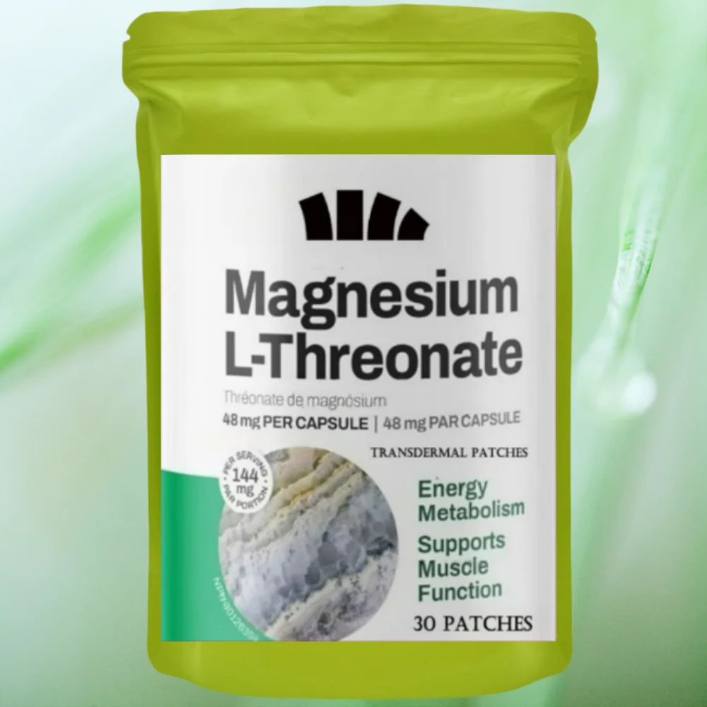 30 Patches Magnesium L-threonate Transdermal Patches - Promotes Muscle Function, Relaxation & Energy Metabolism