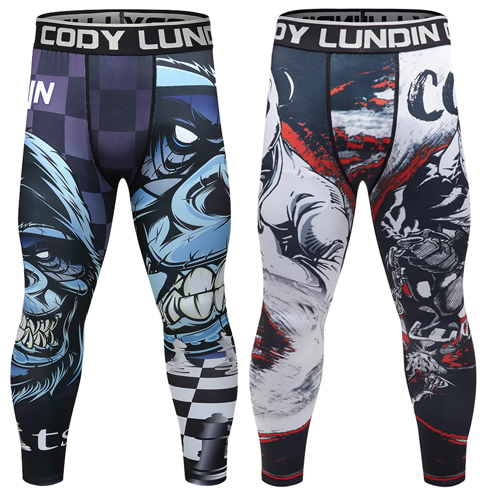 

Cody Lundin Running Compression Gym Yoga Compression Tights Pants Men 3D Printed Sweatpants Skinny Compression Leggings