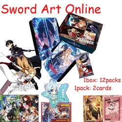 New Sword Art Online Kirigaya Kazuto Yuuki Asuna Character Collection Cards Child Kids Birthday Gift Game Cards Table Toys Gifts