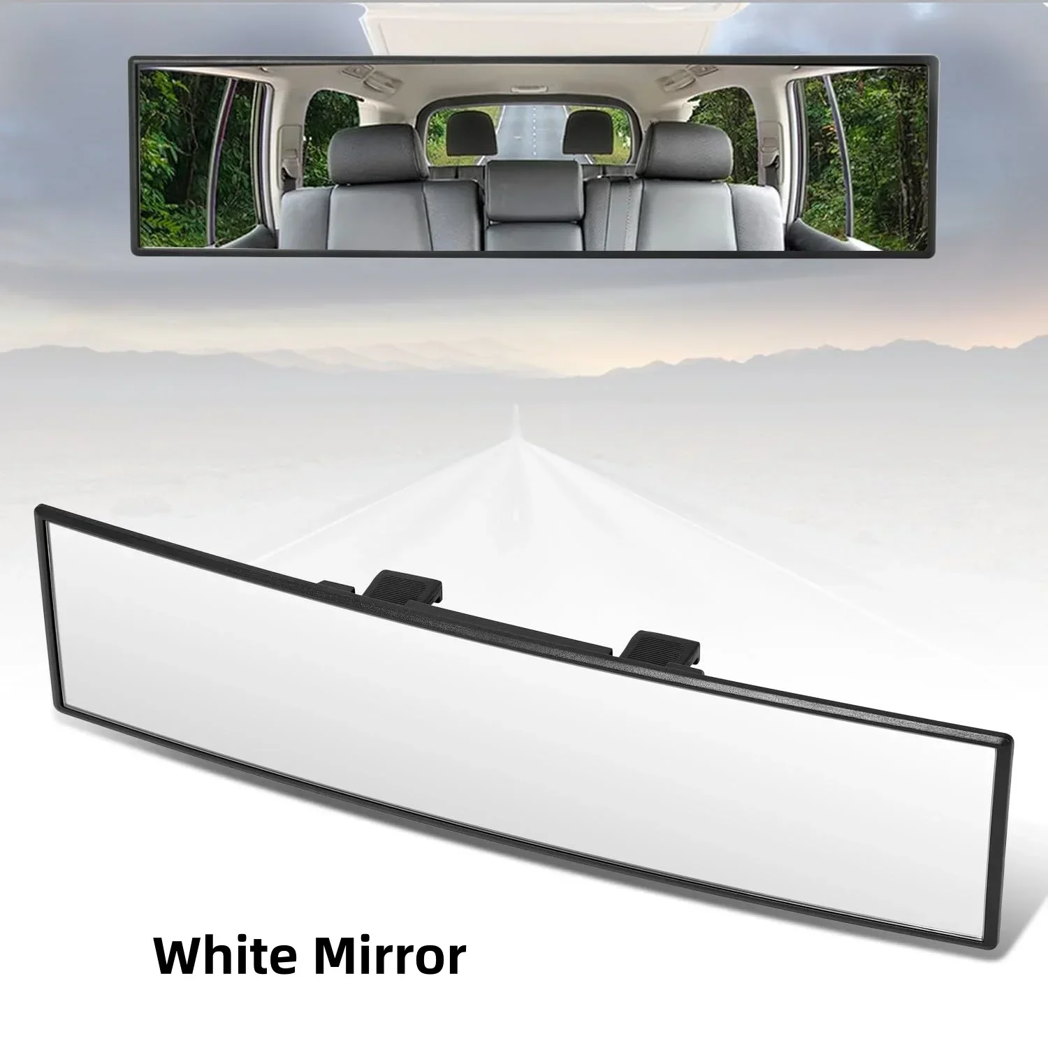 Universal Panoramic Car Rearview Mirror Vehicle Interior Panoramic Rear View Mirror for Car Truck SUV to Reduce Blind Spot
