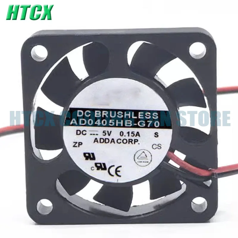 Genuine AD0405HB-G70 DC 5V 0.19A Two Lines Cooling Fan