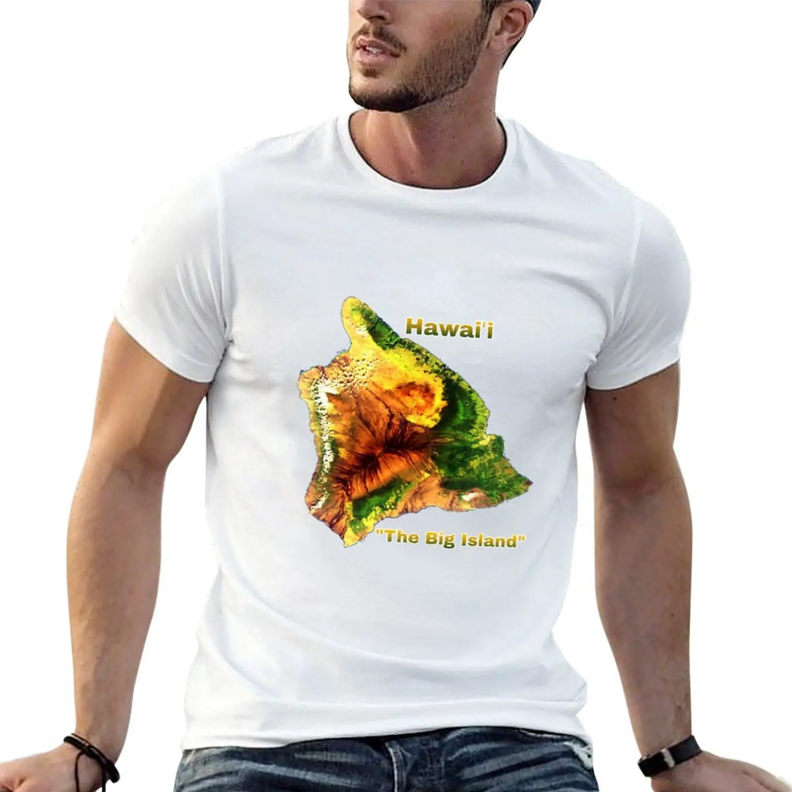 

HawaiiThe Big Island T-Shirt cotton tshirt 100% cotton t shirts man 100% man t shirts cotton T-shirt
