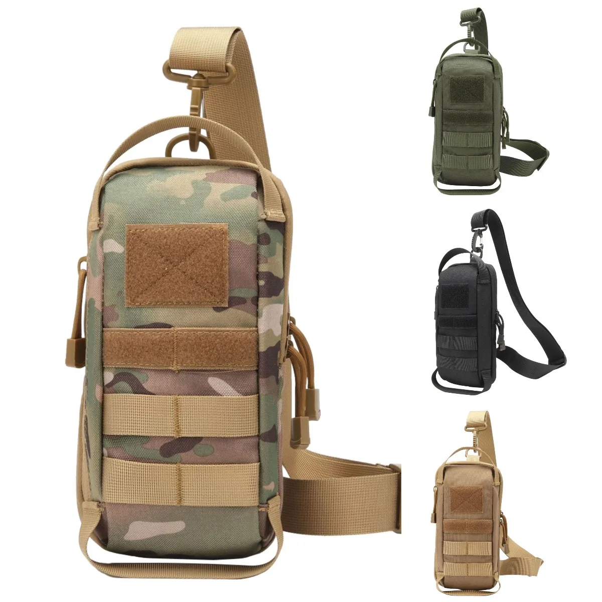 

Спортивная нагрудная сумка для мужчин, водонепроницаемая сумка на плечо для походов, кемпинга, охоты, треккинга, путешествий, тактическая нагрудная сумка