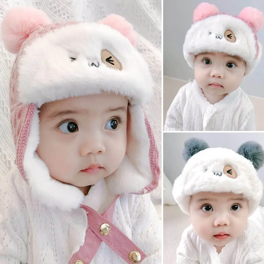 Convenient Cartoon Autumn Winter Lei Feng Cap Ear Protect Cap Plush Velvet Hat With Earmuffs