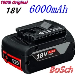 100% oryginalny 18V Batterie Für Bosch GBA 18V 6,0 Ah Lithium-BAT609 BAT610G BAT618 BAT618G 17618-01 Ladegerät