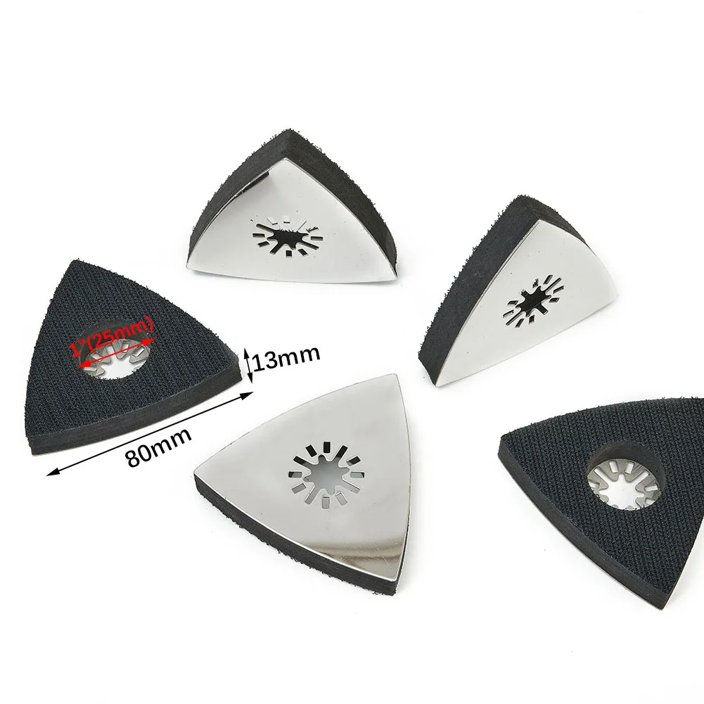 Triangular Sanding Pad Sanding Disc Sonicrafter Tool 5PCS Arbor Hook & Loop Multi Tool Oscillating Top-Quality