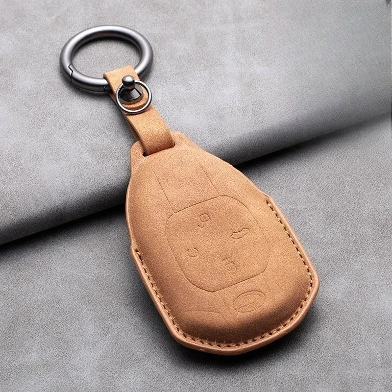 Leather Car Key Case Cover For GAC Trumpchi GS4 GM8 GA3 GA6 SGS7 GA4 GS5 GS3 Legend GS8 Empow J11 J12 J13 J14 J15 J16 Key Bag
