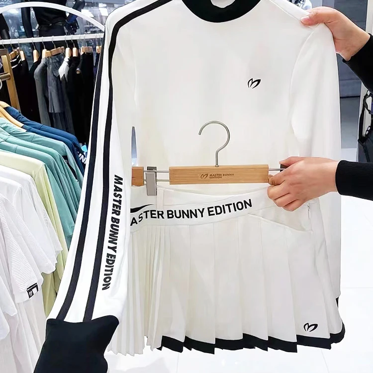 

Women's Long-Sleeve Golf T-Shirt for Fall/Winter Stretch Quick-Dry Slimming Base Layer Fitted Slimming Golf Shirt