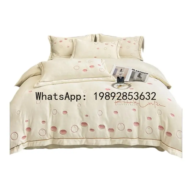 

PYJ high-end Class A four-piece winter coral fleece thickened quilt cover bed linen bedding