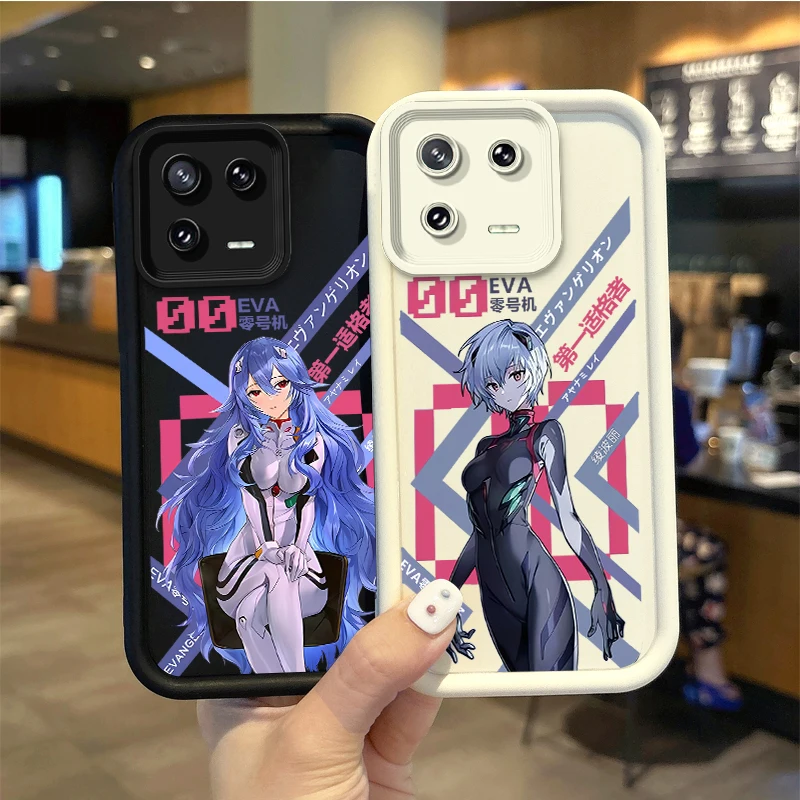 N-Neon G-Genesis E-Evangelion Phone Case For XiaoMi 14 13 12 11T Pro 13 12 11 Lite Poco F6 F5 X5 X3 Pro Silicone Dustproof Cover